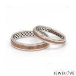 Load image into Gallery viewer, Platinum Rose Gold Love Bands Ring JL PT 1459

