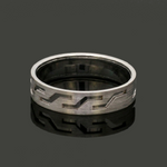 Load image into Gallery viewer, Platinum Love Bands with Brush Finish JL PT 1473
