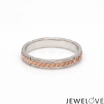 Load image into Gallery viewer, Platinum Rose Gold Love Bands Ring JL PT 1456
