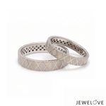 Load image into Gallery viewer, Designer Platinum Love Bands JL PT 1446
