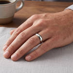 Load image into Gallery viewer, 7mm Comfort Fit Platinum Wedding Band for Men SJ PTO 258-Z
