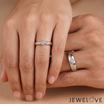 Load image into Gallery viewer, Platinum Love Bands with Diamonds JL PT 1468

