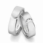 Load image into Gallery viewer, Platinum Love Bands JL PT 124
