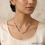 Load image into Gallery viewer, Platinum Rose Gold Diamond Mangalsutra Pendant Chain JL PT MS 116
