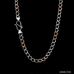 Load image into Gallery viewer, 4.5mm Platinum + 18k Rose Gold Chain for Men JL PT CH 1427
