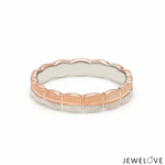 Load image into Gallery viewer, Platinum Rose Gold Love Bands Ring JL PT 1477

