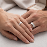 Load image into Gallery viewer, Price Point Plain Platinum Love Bands JL PT 234
