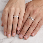 Load image into Gallery viewer, Platinum Love Bands - Love Links JL PT 118
