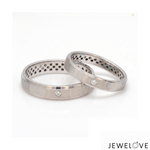 Load image into Gallery viewer, Single Diamond Platinum Love Bands JL PT 1472
