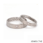 Load image into Gallery viewer, Single Diamond Platinum Love Bands JL PT 1469
