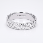 Load image into Gallery viewer, Platinum Love Bands with Diamond Cut JL PT 123
