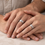 Load image into Gallery viewer, Elegant Platinum Wedding Bands JL PT 130
