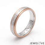 Load image into Gallery viewer, Platinum Rose Gold Love Bands JL PT 1460
