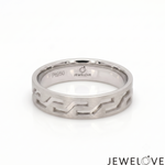 Load image into Gallery viewer, Platinum Love Bands with Brush Finish JL PT 1473
