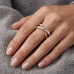 Load image into Gallery viewer, Platinum Rose Gold Ring for women JL PT 1488
