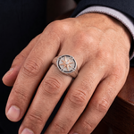 Load image into Gallery viewer, Men of Platinum | Rose Gold Platinum Diamonds Ring JL PT 1489
