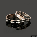 Load image into Gallery viewer, Platinum Rose Gold Love Bands Ring JL PT 1476
