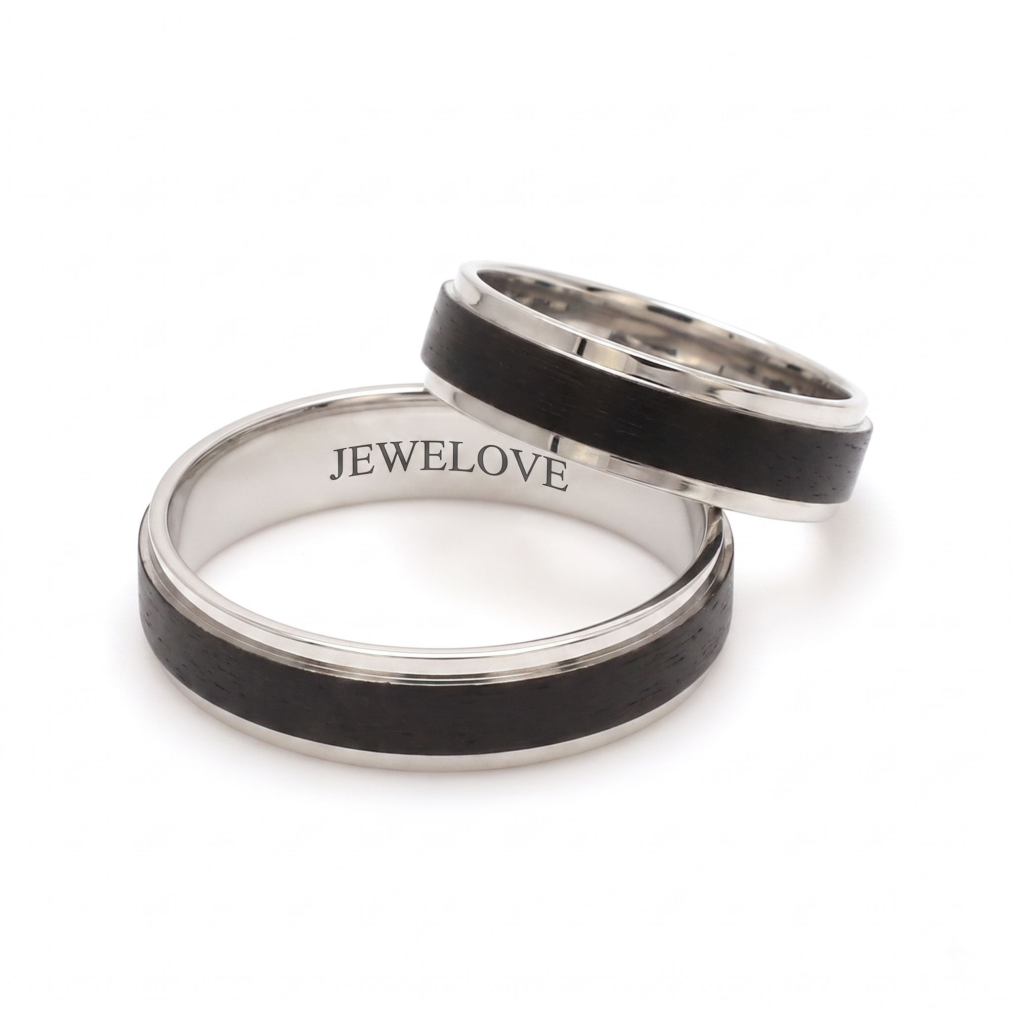 Platinum Band with Black Rhodium JL PT 950 – Jewelove.US