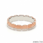 Load image into Gallery viewer, Platinum Rose Gold Love Bands Ring JL PT 1477
