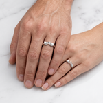 Load image into Gallery viewer, Thin Plain Platinum Love Bands JL PT 127
