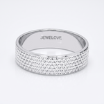 Load image into Gallery viewer, Platinum Love Bands with Diamond Cut JL PT 123
