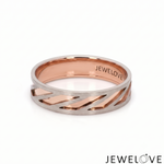 Load image into Gallery viewer, Platinum Rose Gold Love Bands Ring JL PT 1474
