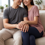 Load image into Gallery viewer, Platinum Love Bands with Raised Solitaires JL PT 108
