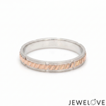 Load image into Gallery viewer, Platinum Rose Gold Love Bands Ring JL PT 1456
