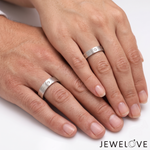 Load image into Gallery viewer, Platinum Love Bands with Diamonds JL PT 1455
