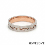 Load image into Gallery viewer, Platinum Rose Gold Love Bands Ring JL PT 1478
