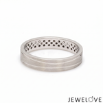 Load image into Gallery viewer, Platinum Love Bands with Brush Finish JL PT 1471

