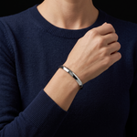 Load image into Gallery viewer, Unisex Platinum Open Kada Hi-polishJL PTB 736

