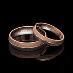 Load image into Gallery viewer, Designer Unisex Platinum &amp; Rose Gold Couple Rings JL PT 1150
