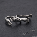 Load image into Gallery viewer, Platinum Hug Unisex Ring JL PT 938
