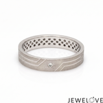 Load image into Gallery viewer, Platinum Love Bands with Diamonds JL PT 1455
