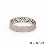 Load image into Gallery viewer, Platinum Love Bands with Brush Finish JL PT 1470
