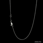 Load image into Gallery viewer, 1mm Platinum Figaro Chain for Women JL PT CH 1444
