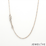 Load image into Gallery viewer, Platinum Rose Gold Figaro Tow-tone Chain for Women JL PT CH 1442
