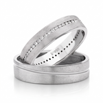 Load image into Gallery viewer, Platinum Love Bands with Neo Full Eternity JL PT 105
