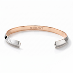 Load image into Gallery viewer, Unisex Platinum Rose Gold Open Kada Hi-Polish JL PTB 736R
