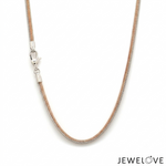 Load image into Gallery viewer, 2mm Platinum 18K Rose Gold Chain for Men JL PT CH 1429
