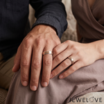 Load image into Gallery viewer, Platinum Rose Gold Love Bands Ring JL PT 1459
