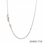 Load image into Gallery viewer, 1.25mm Twisted Double Box Platinum Chain for Women JL PT CH 1447
