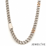 Load image into Gallery viewer, Men of Platinum | 6mm Platinum Rose Gold Chain for Men JL PT CH 1441
