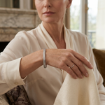 Load image into Gallery viewer, Broad Platinum Bangle with Princess cut Diamond-style JL PTB 311
