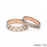 Load image into Gallery viewer, Platinum Rose Gold Love Bands Ring JL PT 1475
