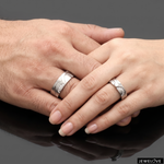 Load image into Gallery viewer, Platinum Diamond Couple Love Bands JL PT 1403
