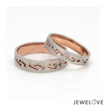 Load image into Gallery viewer, Platinum Rose Gold Love Bands Ring JL PT 1478
