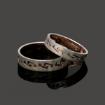 Load image into Gallery viewer, Platinum Rose Gold Love Bands Ring JL PT 1478
