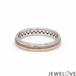 Load image into Gallery viewer, Platinum Rose Gold Love Bands Ring JL PT 1459
